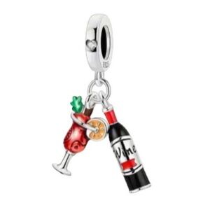S925 Tropical Wine Charm Pandora Style